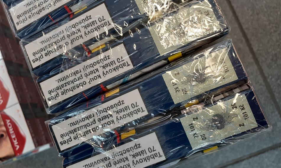 zajištěné cigarety